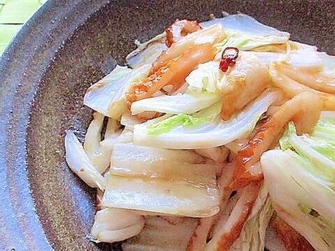 節約おかず♪白菜とちくわのオイスター炒め